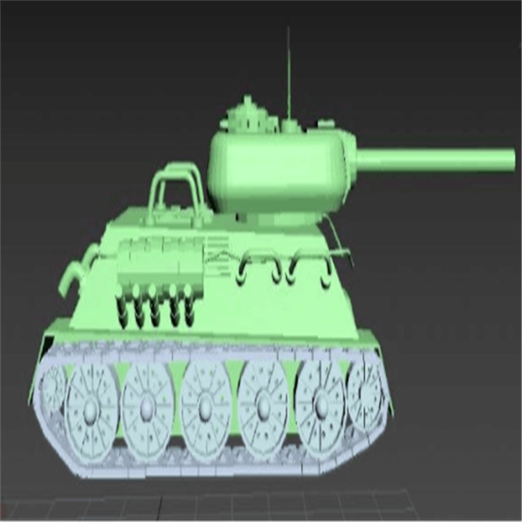 郊区充气军用坦克模型
